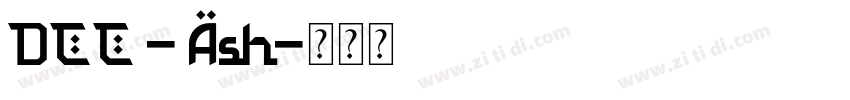 DCC - Ash字体转换
